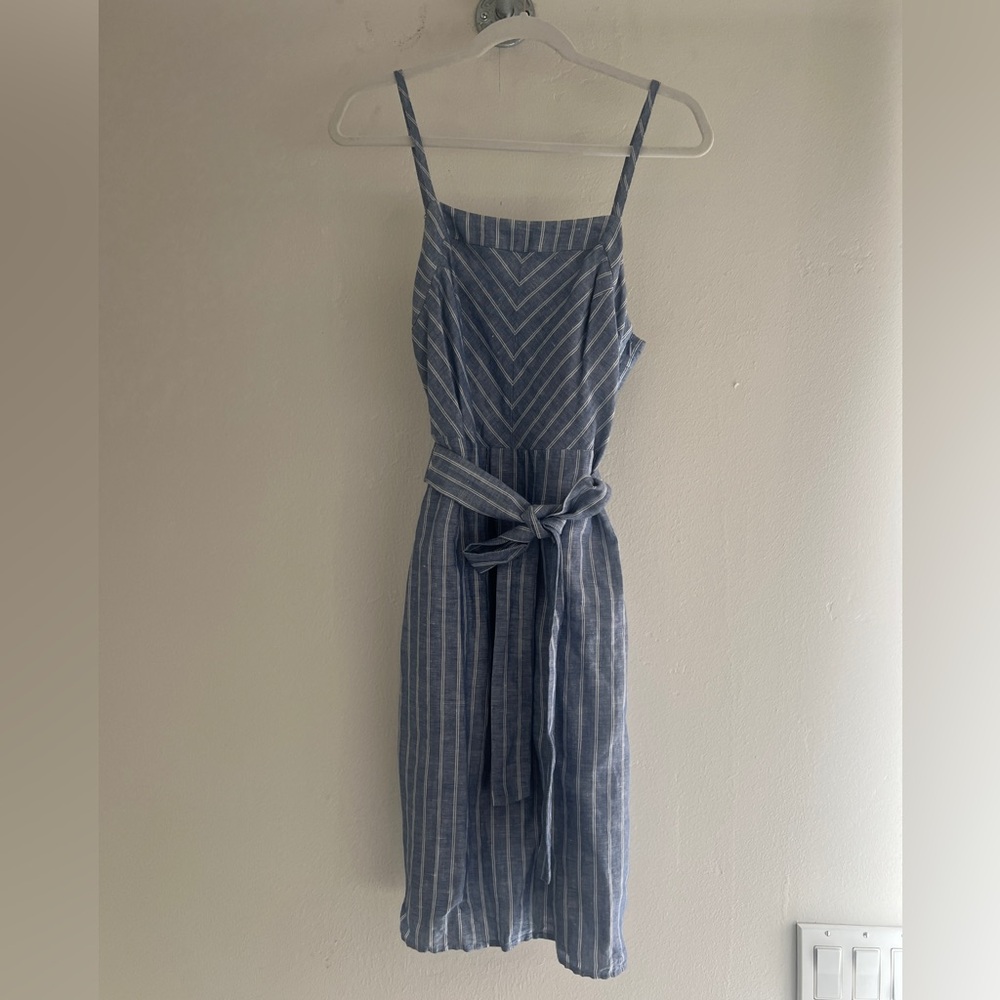 Banana Republic Linen Stripe Dress